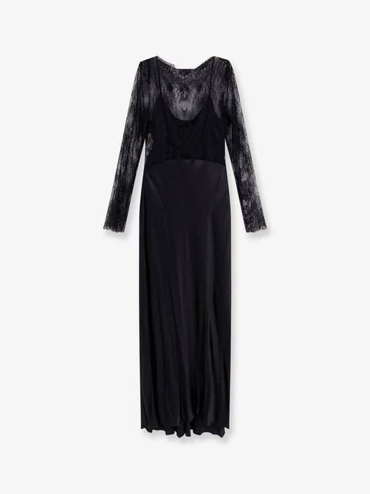 Alberta Ferretti Women Long Dress With Lace Insert
