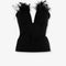 Alberta Ferretti Women Viscose Blend Top With Feathers Profile