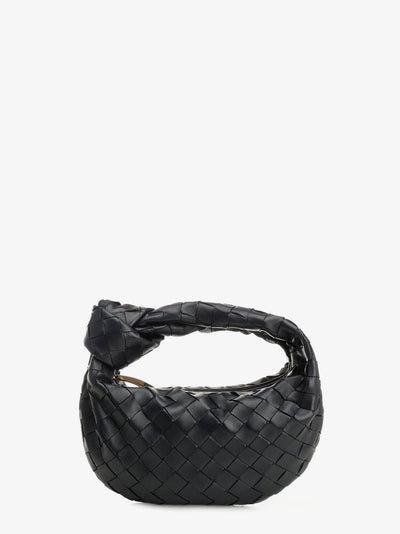 Bottega Veneta Women Mini Jodie Leather Handbag With Intrecciato Motif
