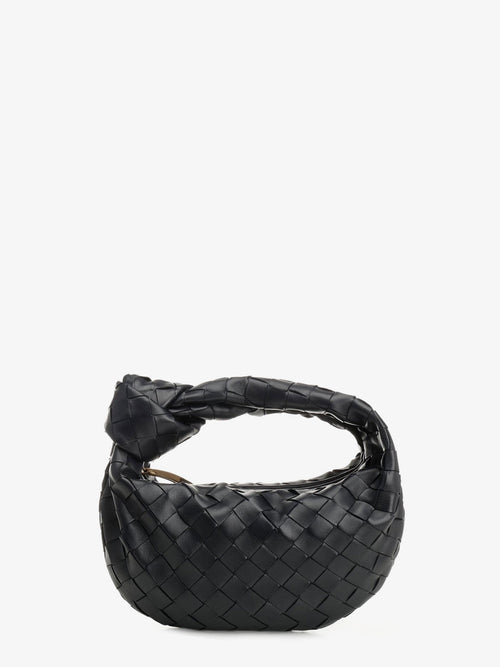 Bottega Veneta Women Mini Jodie Leather Handbag With Intrecciato Motif