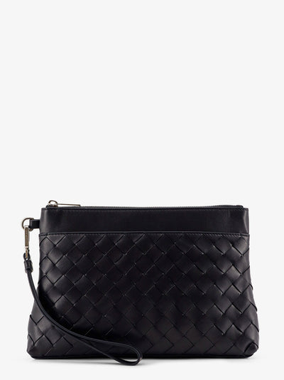 Bottega Veneta Men Intrecciato Prism Leather Pochette