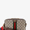 Gucci Men Ophidia Gg Supreme Fabric And Leather Crossbody Bag