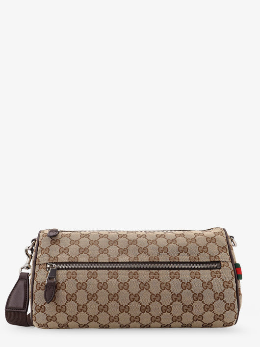 Gucci Men Gg Fabric Cylindrical Crossbody Bag