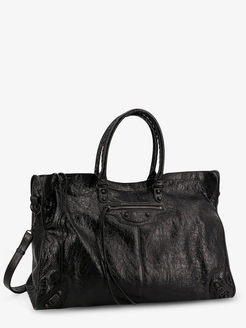 Balenciaga Men Le City Leather Travel Bag