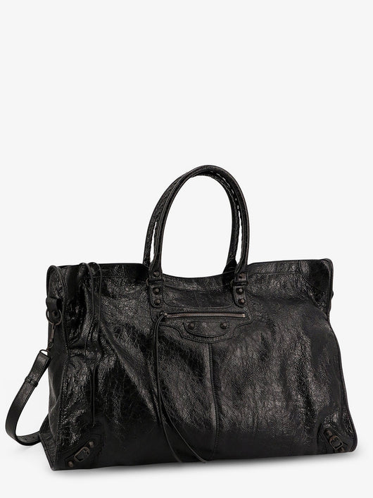 Balenciaga Men Le City Leather Travel Bag
