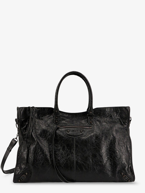 Balenciaga Men Le City Leather Travel Bag