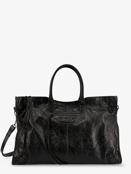 Balenciaga Men Le City Leather Travel Bag