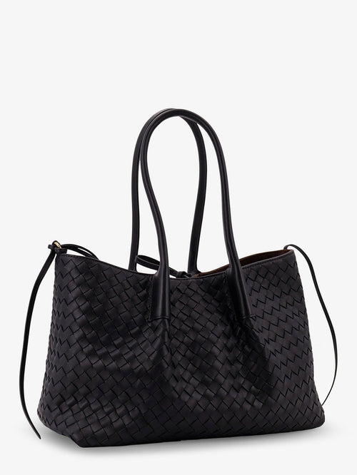 Bottega Veneta Women Pinacoteca Leather Handbag With Intrecciato Motif