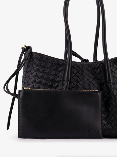 Bottega Veneta Women Pinacoteca Leather Handbag With Intrecciato Motif