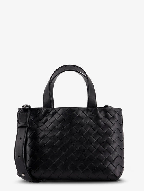 Bottega Veneta Men Leather Crossbody Bag With Intrecciato Pattern