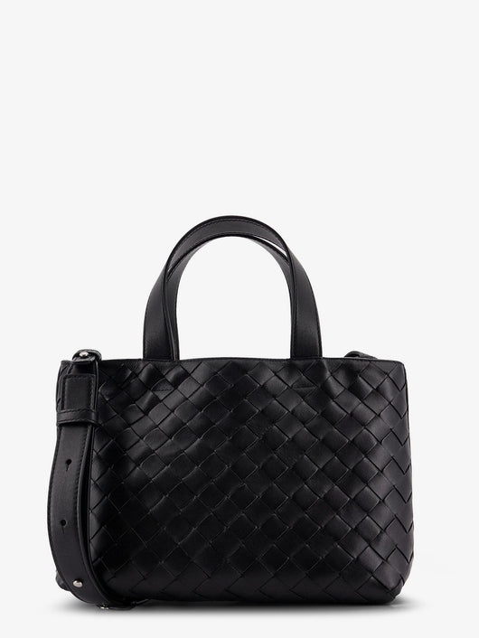 Bottega Veneta Men Leather Crossbody Bag With Intrecciato Pattern