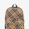 Burberry Men Essential Backpack With Check Pattern