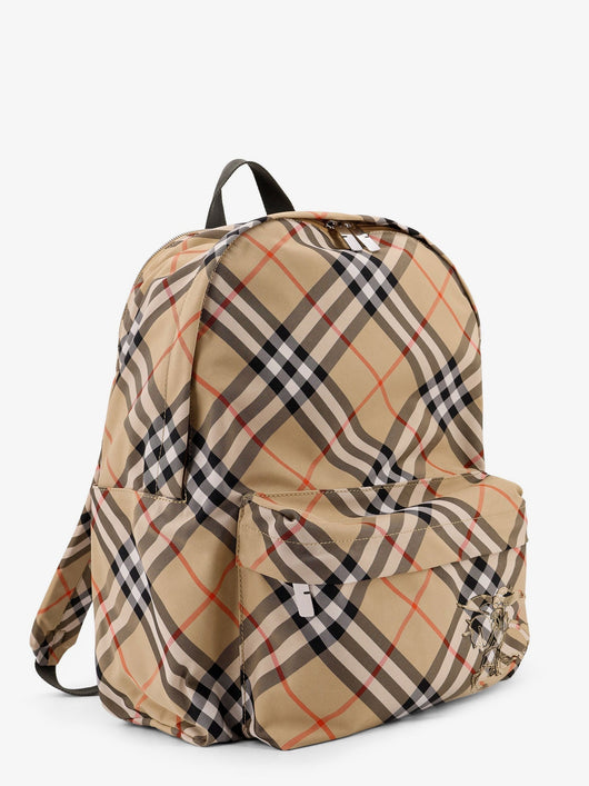 Burberry Men Essential Backpack With Check Pattern