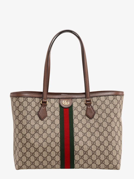 Gucci Women Coated Canvas Ophidia Shopping Bag With Supreme Gg Fabric