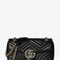Gucci Women Gg Marmont Leather Crossbody Bag