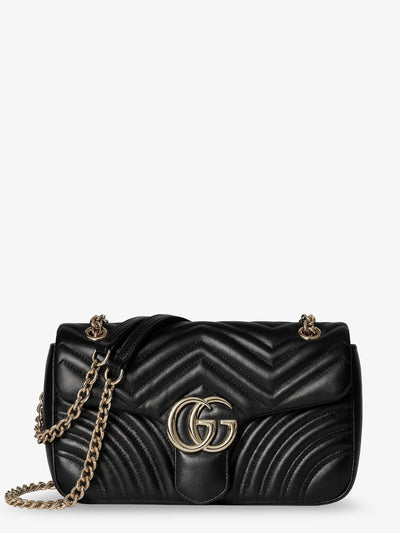 Gucci Women Gg Marmont Leather Crossbody Bag
