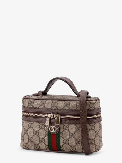Gucci Women Gg Monogram Fabric Ophidia Vanity Crossbody Bag