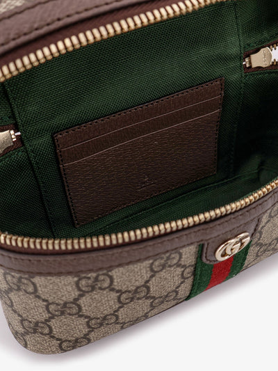 Gucci Women Gg Monogram Fabric Ophidia Vanity Crossbody Bag