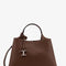 Tod's Women Leather Crossbody Bag With Metal T-Timeless Logo