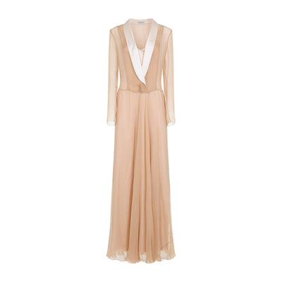 Alberta Ferretti Chiffon Long Dress Women