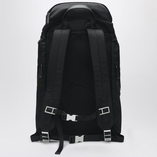 Prada Backpack In Black Re-Nylon And Saffiano Men