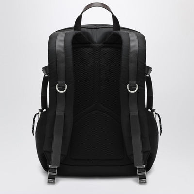 Prada Speedrock Backpack In Black Re-Nylon And Leather Men