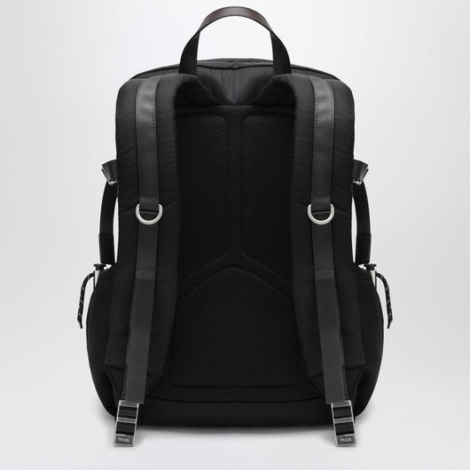 Prada Speedrock Backpack In Black Re-Nylon And Leather Men