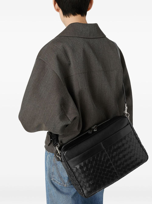 Bottega Veneta Men Large Intrecciato Camera Bag