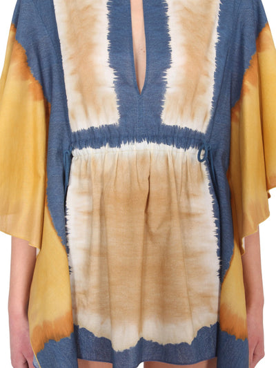 Alberta Ferretti Women Tie Dye Print Caftan