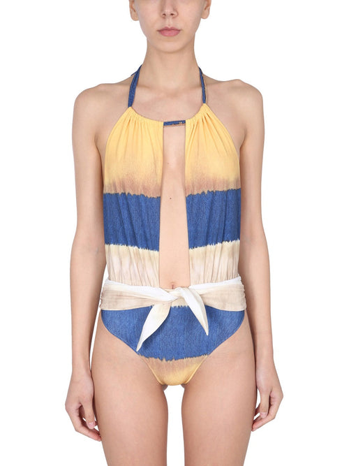 Alberta Ferretti Women One Piece Swimsuit With Tie Dye Print