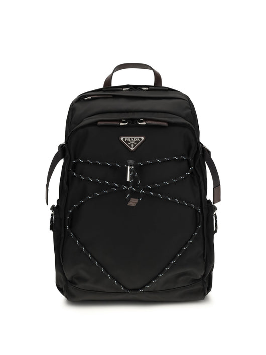 Prada Men Re-Nylon And Leather Speedrock Backpack