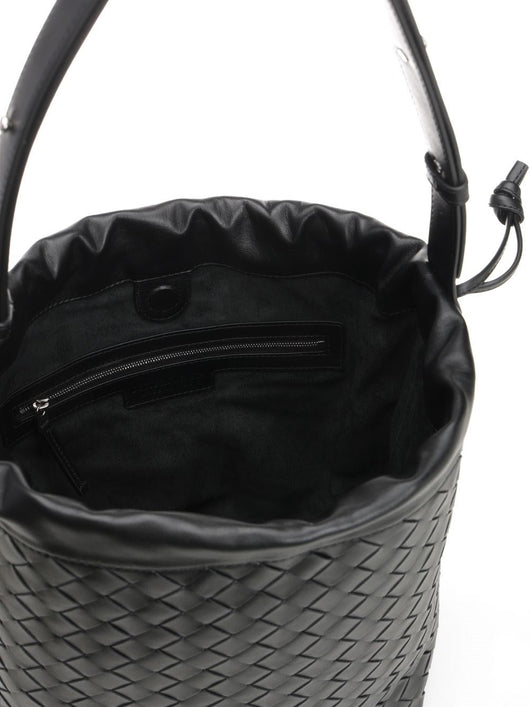 Bottega Veneta Women "Biblioteca" Intrecciato Bucket Bag