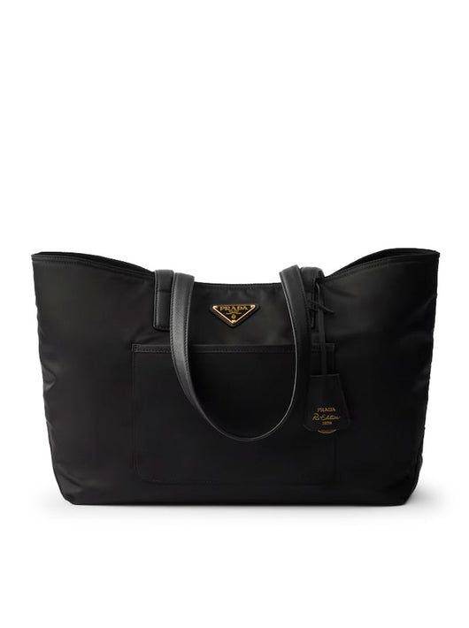 Prada Women Re-Edition 1978 Medium Shopping Bag In Re-Nylon And Saffiano
