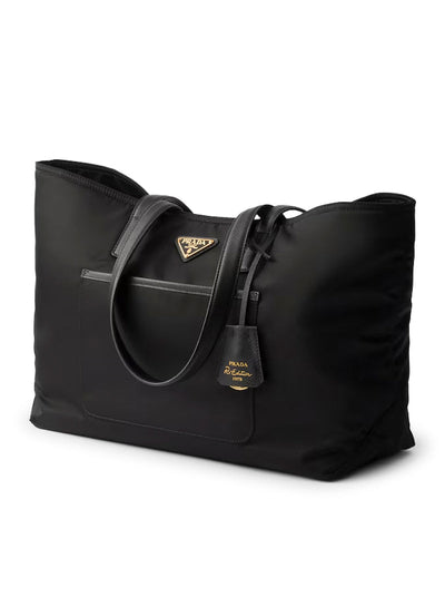 Prada Women Re-Edition 1978 Medium Shopping Bag In Re-Nylon And Saffiano