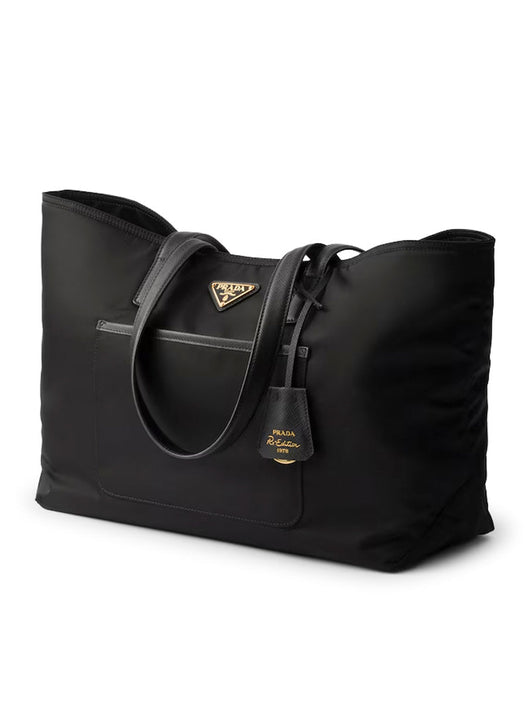 Prada Women Re-Edition 1978 Medium Shopping Bag In Re-Nylon And Saffiano