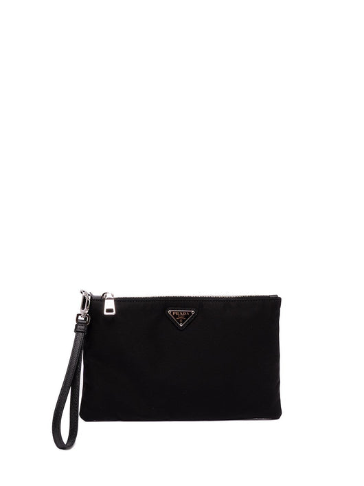 Prada Men Re-Nylon And Saffiano Leather Pouch