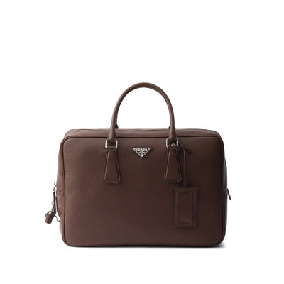 Prada Brown Laptop Bags & Briefcases Men