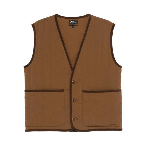 A.P.C. Brown Jackets - Waistcoats & Gilets Men