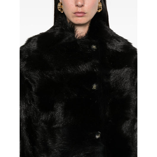 Alberta Ferretti Black Jackets - Faux Fur & Shearling Jackets Women