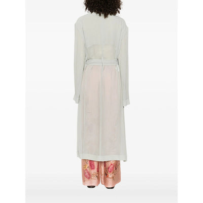 Alberta Ferretti Green Coats - Single Breasted Coats Women