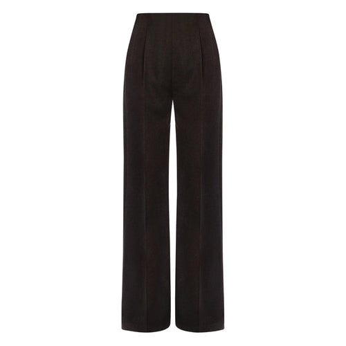 Alberta Ferretti Grey Trousers - High-Waisted Trousers Women