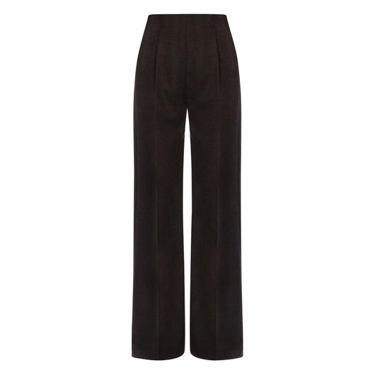 Alberta Ferretti Grey Trousers - High-Waisted Trousers Women