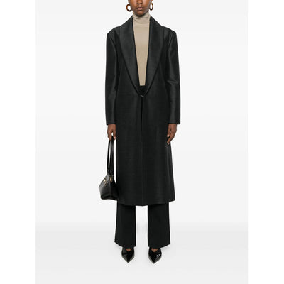 Alberta Ferretti Black Coats - Single Breasted Coats Women
