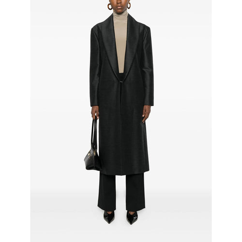 Alberta Ferretti Black Coats - Single Breasted Coats Women