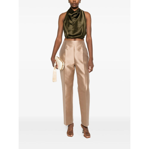 Alberta Ferretti Neutrals Trousers - High-Waisted Trousers Women