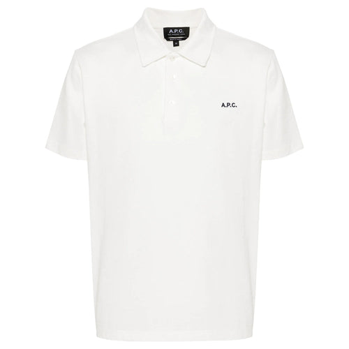 A.P.C. White Polo Shirts Men