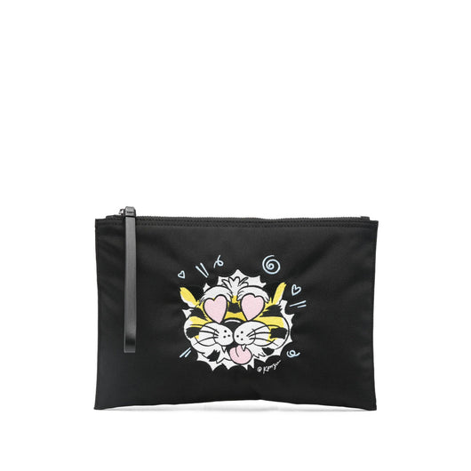 Kenzo Black Clutch Bags Men