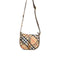 Burberry 'B Clip' Mini Messenger Bag In Beige Sand Cotton Blend Women