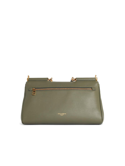 Dolce & Gabbana Ìmy Sicilyì Medium Handbag In Green Leather Women