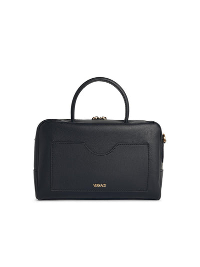 Versace 'La Medusa Boston' Black Leather Bag Women